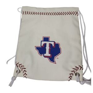 Texas Rangers Unisex Drawstring Backpack MBL Baseball Stitching Design Adult